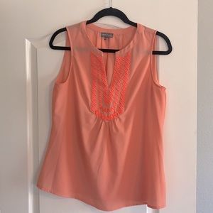 Coral blouse